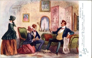 Antiker Charles Dickens PC The Bleak House, Mrs. Auda, Phileas Fogg - Bild 1 von 2