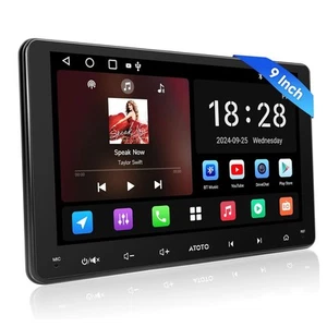 ATOTO A5L 9in 2Din Bluetooth Car Stereo GPS Navi Wireless Android Auto &CarPlay - Picture 1 of 12