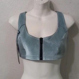Neu mit Etikett schwarz Bough Maui Samt Badeanzug Top Reißverschluss vorne Größe L 31 Zoll Saum Damen 4991 - Bild 1 von 8