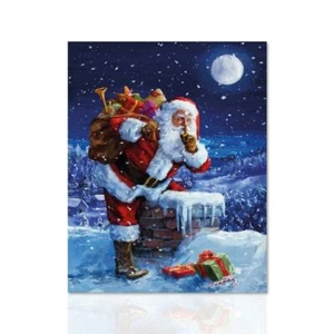 Poster Surprise Poster natalizio arredo salotto Stampa babbo natale di qualita - Picture 1 of 6