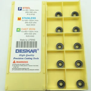 RPMT08T2M0E -JS LF6018 CNC alloy carbide insert round cutting tool turning blade - Picture 1 of 8