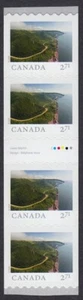FAR AND WIDE = GUTTER COIL strip of 4 = CABOT TRAIL 2.71 MNH Canada 2020 #3219ii - Picture 1 of 1