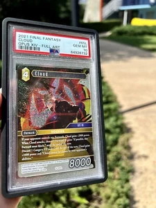 2021 Final Fantasy Opus XIV Crystal Abyss Full Art Cloud #65L PSA 10 GEM MINT - Picture 1 of 2