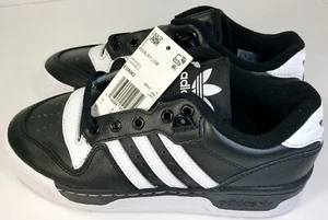 Men's Adidas Originals Rivalry Low OG Shoes Core Black/White EG8063 Sz. 4.5 - Picture 1 of 12