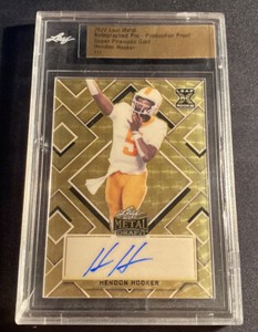 2022 Leaf Metal Pre-Production Proof Super Prismatic Gold Hendon Hooker Auto 1/1