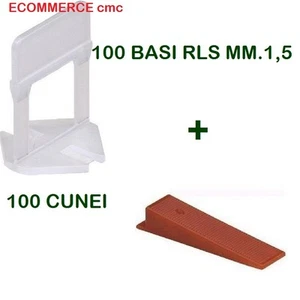 100 BASi RLS MM.1,5 + 100 CUNEI RLS RAIMONDI DISTANZIATORI LIVELLANTI BASE/CUNEO - Imagen 1 de 1
