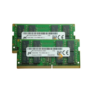 32GB Micron 2X 16GB 2RX8 DDR4-2666V PC4-21300S 1.2V SO-DIMM Laptop Memory RAM @R - Picture 1 of 5