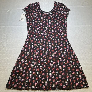 Billabong Kids' Girls' Youth Simply Cute Floral A-Line Fit Stretch Medium Dress - Picture 1 of 7