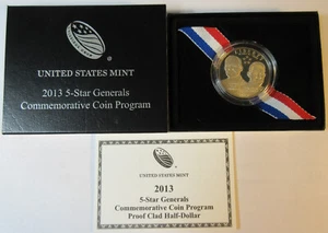 2013 5-Star Generals Commemorative Proof Half Dollar (#77h) - Picture 1 of 3