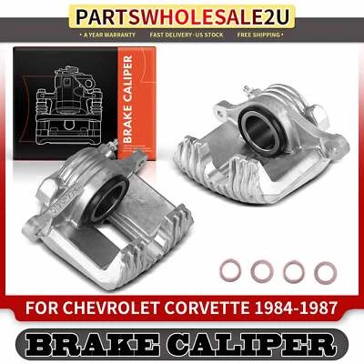 2pcs Front Left & Right Brake Calipers for Chevrolet Corvette C4 1984 1985-1987  - Image 1 of 4