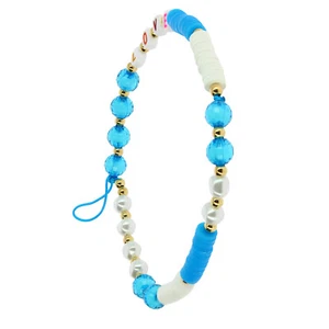 Bijou de Téléphone Bracelet Love 25cm Collection Lovely Bleu - Zdjęcie 1 z 6