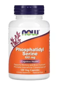 Now Foods Phosphatidyl Serine, 100 mg, 120 vegetarische Kapseln - Bild 1 von 2