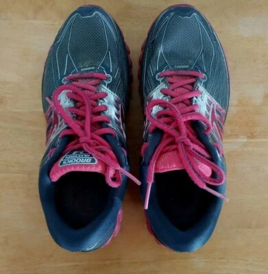 Brooks Glycerin 14, Estampado Elástico 3D, Super ADN, 8.5 Gris y Rosa Zapatos para Correr Foto 1 de 4