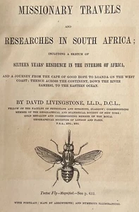 MISSIONARY TRAVELS IN SOUTH AFRICA by David Livingstone, 1st US, Harper 1858 - Picture 1 of 18