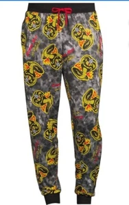 Cobra Kai Karate Kid Jogger Sleep Pants Men’s Small 28-30 SOFT Sleepwear Pajamas - Picture 1 of 12