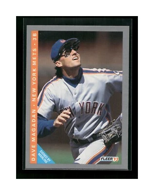 1993 Fleer New York Mets Baseball Card #477 Dave Magadan - Image 1 of 2