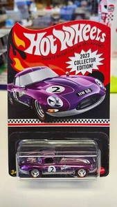 Jaguar ligero tipo E Hot Wheels 2023 edición coleccionista RLC en púrpura - Imagen 1 de 3