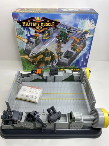 Military Muscle Men ￼Action Figures Toy Hovercraft Carrier ￼ Cover