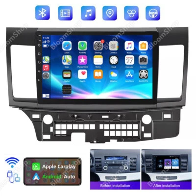 For Mitsubishi Lancer 2007-2012 Android 13 CarPlay Car Radio GPS Navi Stereo 32G - Image 1 of 4