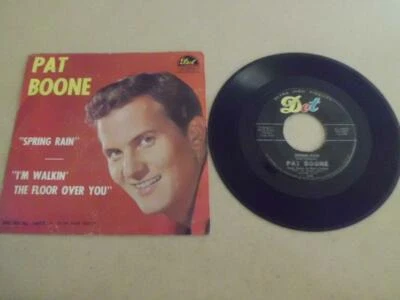 Pat Boone PS 45 Spring Rain/I'm Walking The Floor Over You DOT 16073 1960 - Image 1 of 2