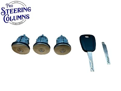 Juego de cilindros de cerradura de puerta para Jeep Wrangler 18-24 con llave igual OEM 68384449AB Foto 1 de 4