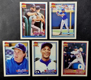 1991 Topps Traded Star Lot #58T Bo Jackson 114T Strawberry 19T 20T Carter Morris
