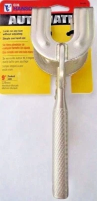 CH Hanson 09500 9" Forked Jaw Self-Adjusting Locking Pliers - Image 1 of 4