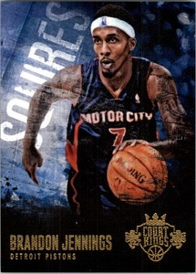2013-14 Court Kings Squires Pistons Basketball Card #9 Brandon Jennings /175