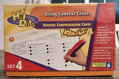 Hot Dots Using Context Clues Reading Comprehension Cards Set 4 - Image 1 of 4