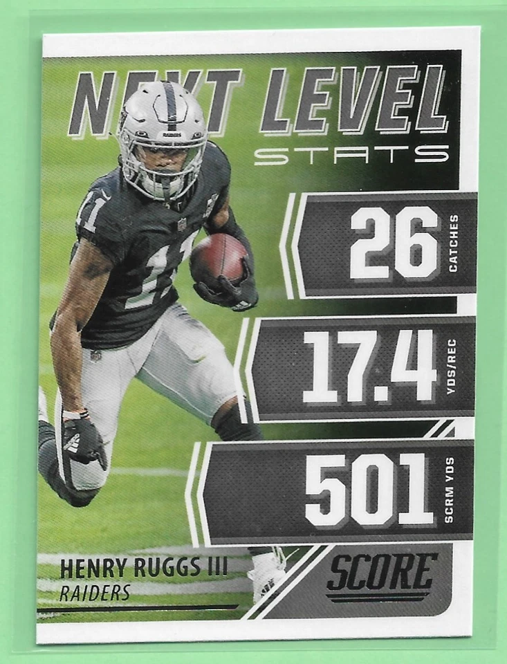 2021 Score Henry Ruggs III Next level Stats Raiders #nl25 - Image 1 of 1