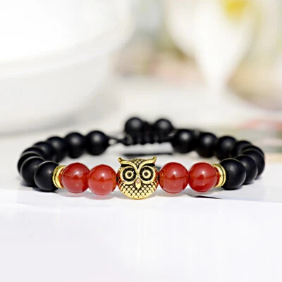 Natural Tiger's Eye Spirit Healing Gemstone Beads Beaded Bracelet Bangle for Men - Image 1 of 4