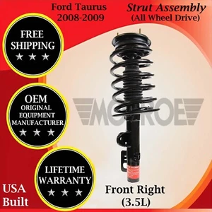 Monroe OEM Front Right Strut For 2008-2009 Ford Taurus 4X4 Lifetime Warranty - Picture 1 of 7