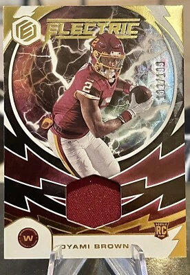 2021 Panini Elements Electric Relic Dyami Brown Washington Commanders RC /199 - Image 1 of 2