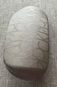 Calvin Klein Classic Gray Print Eyeglass Case - Picture 1 of 3