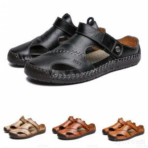 Summer Sports Sandals Close Toe Outdoor Slipper Casual Men Beach Fisherman Shoes - Picture 1 of 15