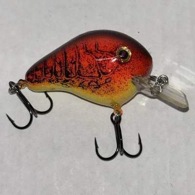 Norman Lures FAT BOY Crankbait Tomato Craw Red Crankbait 3” Rattle .4oz - Image 1 of 4