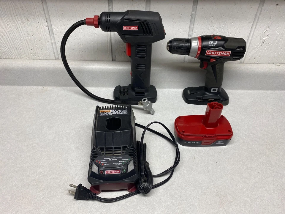 Craftsman 19.2v  C3 - 2 Piece Set  w/ Battery & Charger  (Box 14) - Image 1 of 1