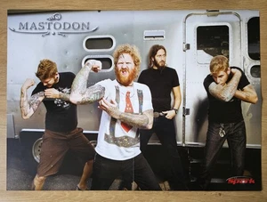 MASTODON - Poster MEGA del 2010 - 22 x 16 pollici (55 x 40 cm) - OTTIME CONDIZIONI! - Foto 1 di 3
