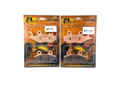 Juego de pastillas de freno traseras para Yamaha Rhino, Viking & Wolverine 700 2008-2017, Monster Foto 1 de 4
