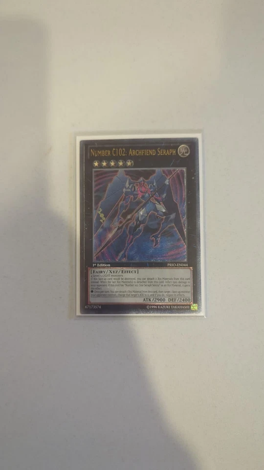 Number C102: Archfiend Seraph PRIO-EN Ultimate Rare 1st - Image 1 of 1