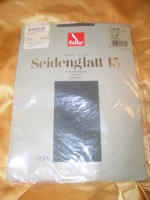 FALKE Seidenglatt 15 DEN Glanz Nylons Feinstrumpfhose Gr. 48-50 XL sinfonie OVP - Bild 1 von 2