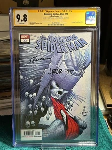 Amazing Spider-Man #22 CGC 9,8 SSx2 John Romita JR. y Scott Hanna, solo 2 en POP - Imagen 1 de 4