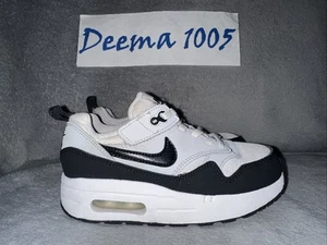 Nike Air Max 1 EasyOn Shoes 'Pure Platinum/Black' DZ3308 106 - Size 12.5C - Picture 1 of 10