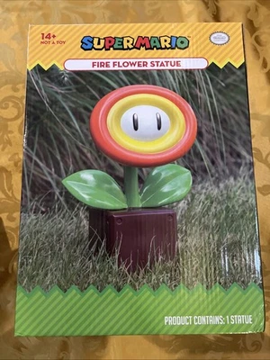 2018 ThinkGeek Super Mario Fire Flower Statue Damaged See Pics For Condition - Image 1 of 4