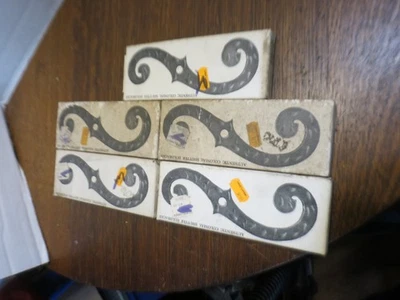 "Lote de 5 perros obturadores bellota vintage, retenciones forma S 7"" aluminio negro nuevo en stock" Foto 1 de 4