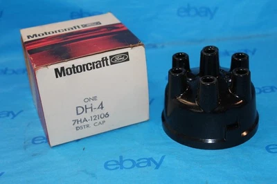 NOS 1966 - 1974 FORD BRONCO 6-CYL MOTORCRAFT DISTRIBUTOR CAP 7HA-12106 DH4 - Image 1 of 3