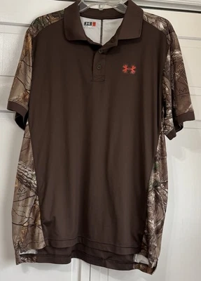 Camisa polo Under Armour Realtree grande de camuflaje para hombre Foto 1 de 4
