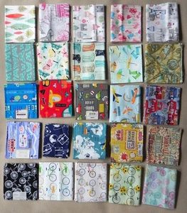 25 Fat Quarters, Assorted Novelty & Travel Patterns, 18"x21" Cotton Fabric - Picture 1 of 6