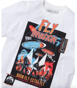 Born Fly Mens Shirt 3XL Embroidered Fly Invasion Multicolor Front & Back Design - Picture 1 of 14