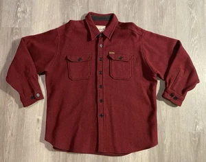 Vintage Woolrich Heavy Wool Button Up Flannel Shirt Men's XL - Long Sleeve USA - Picture 1 of 9